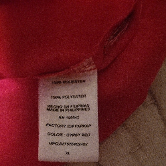 Daisy Fuentes Red Sleeveless Women's Top Sixe XL - Picture 3 of 5